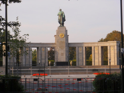 It's a monument to the Soviet Soldier (created by the Russians).